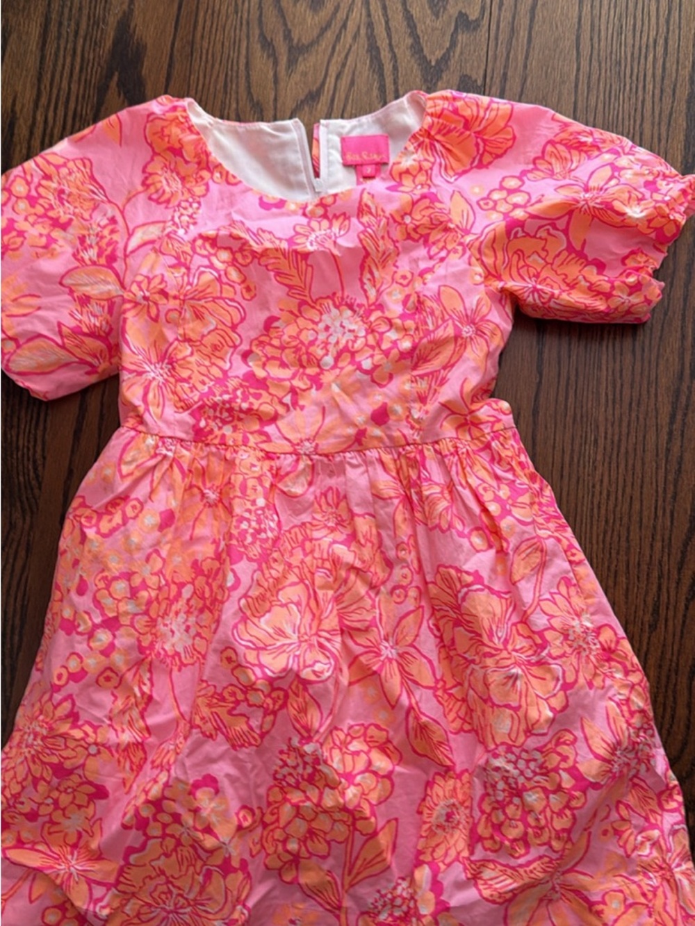Lilly Pulitzer Pink & Orange Floral Sundress for Girls